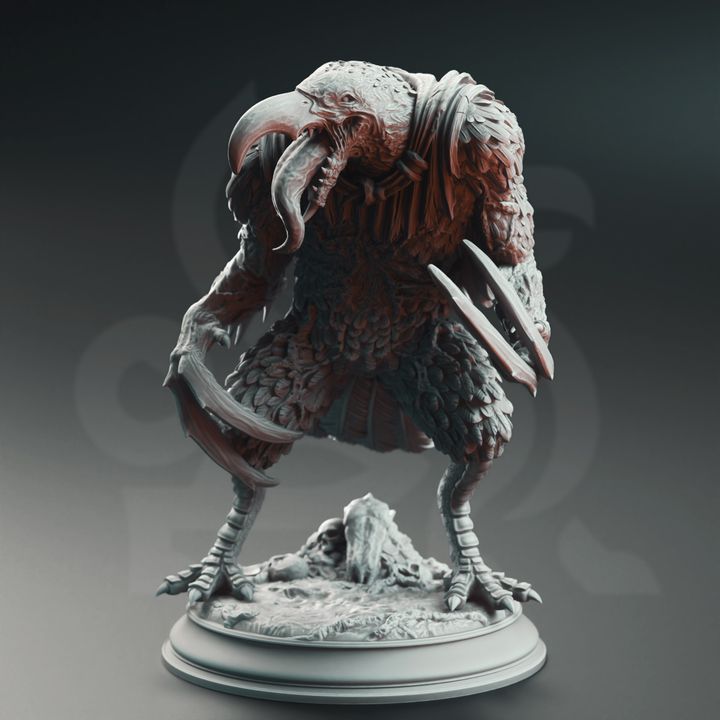 Werecrow Hybrid Abomination Monster Miniature 32mm Scale - Corvid Abominations by DM Stash