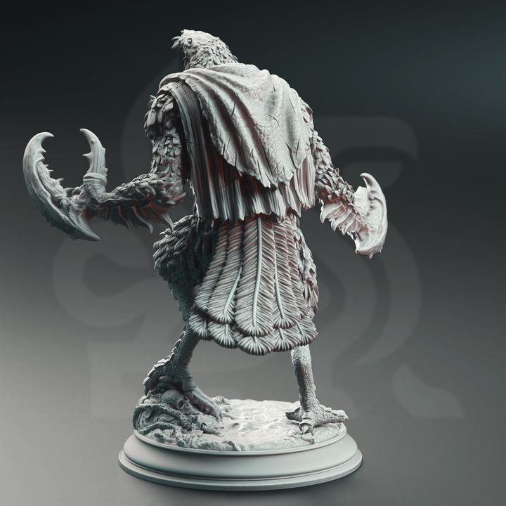 Werecrow Hybrid Abomination Monster Miniature 32mm Scale - Corvid Abominations by DM Stash