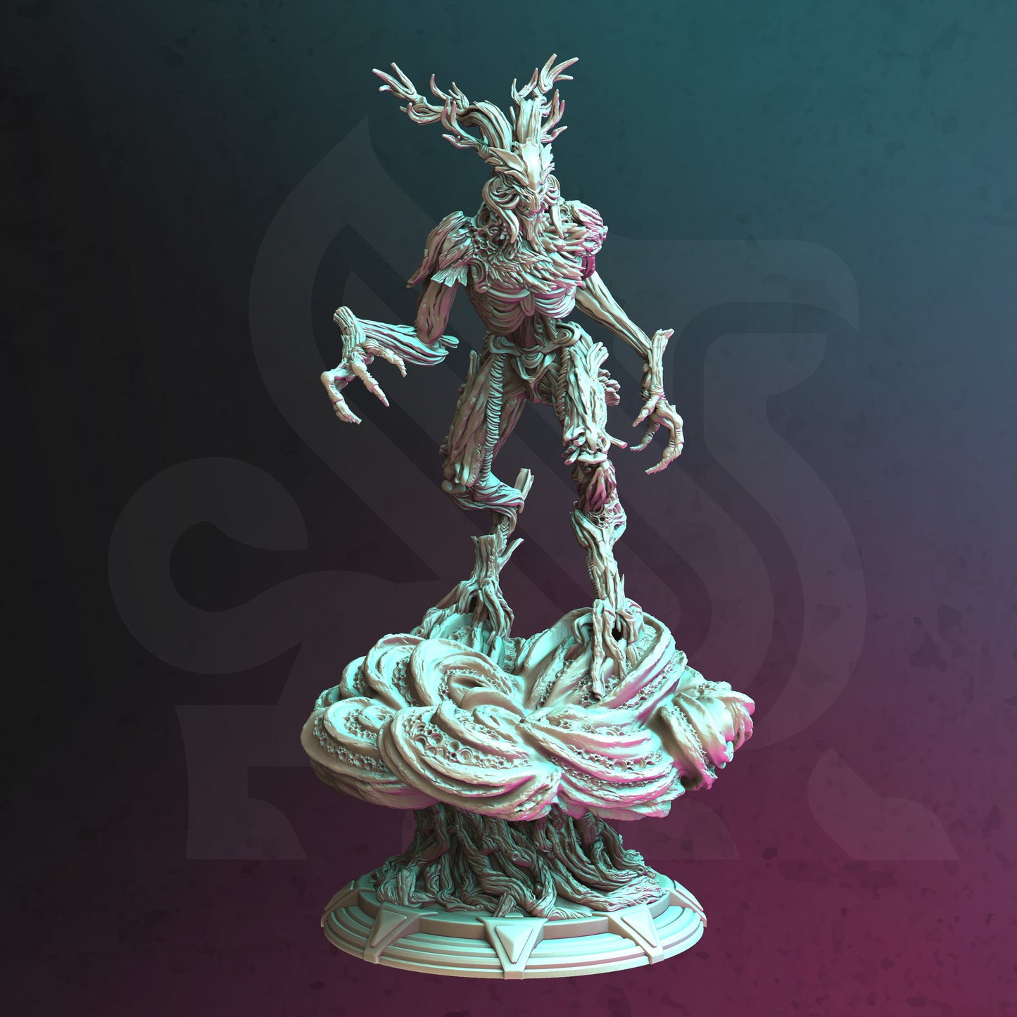 Undead Spriggan Forest Monster Treant 32mm Scale - Corrupted Forest Spirit by DM Stash