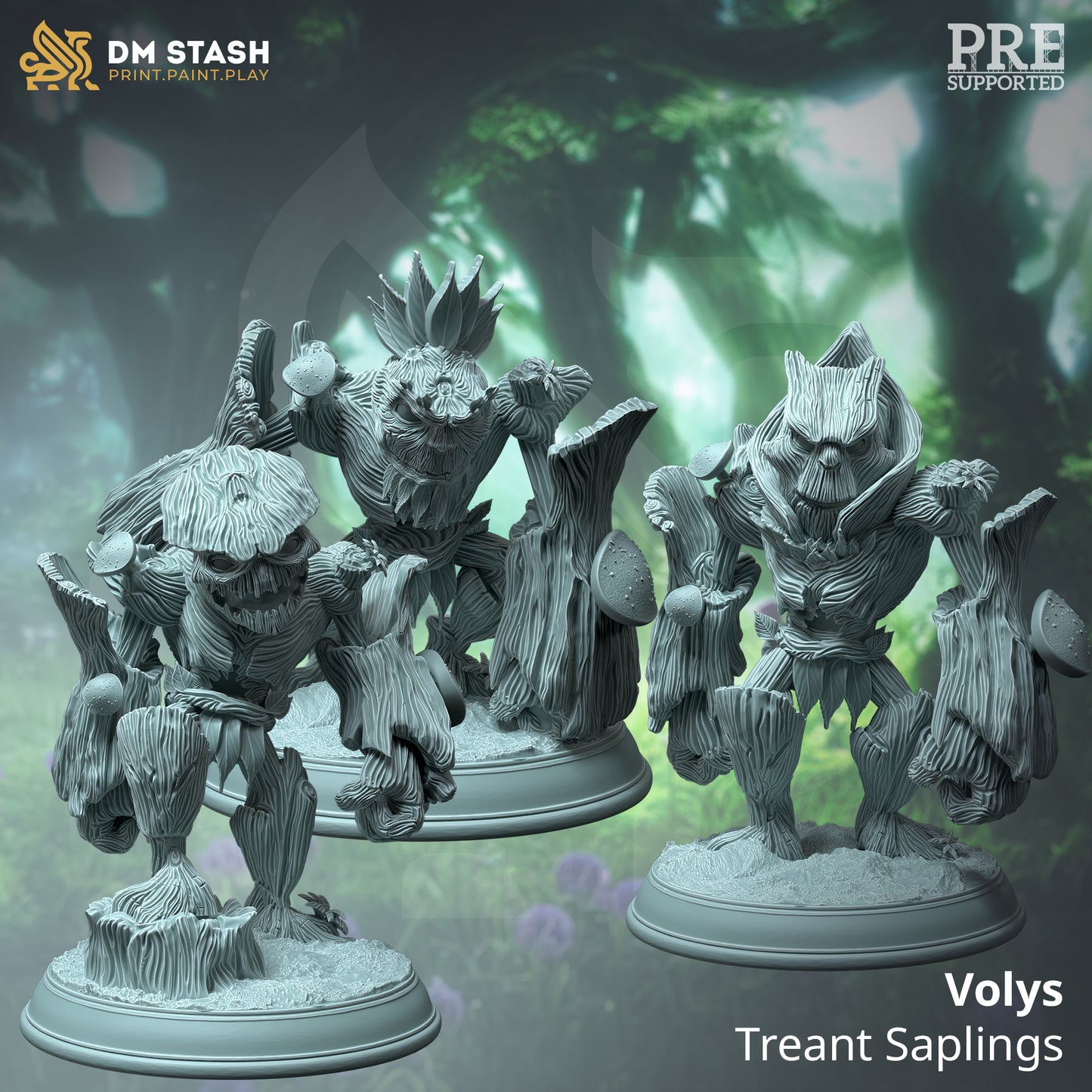 Mythical Plant Monster Trio 32mm Scale  - Treant Saplings by DM Stash