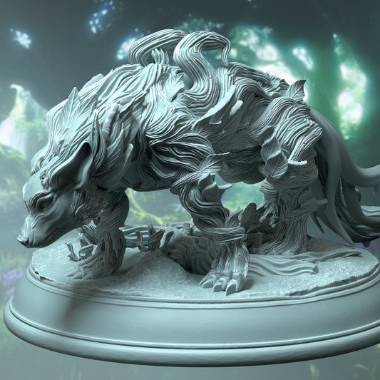 Direwolf Spirit Entity Monster NPC 32mm Scale - Fey Touched Hound by DM Stash