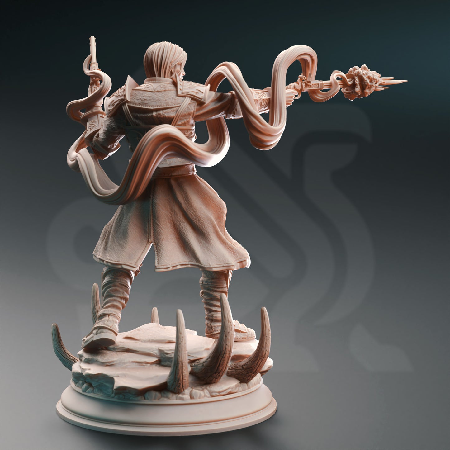 Warlock Fighter Gunslinger Victorian Soldier 32mm Scale - Human Magic Marksman by DM Stash