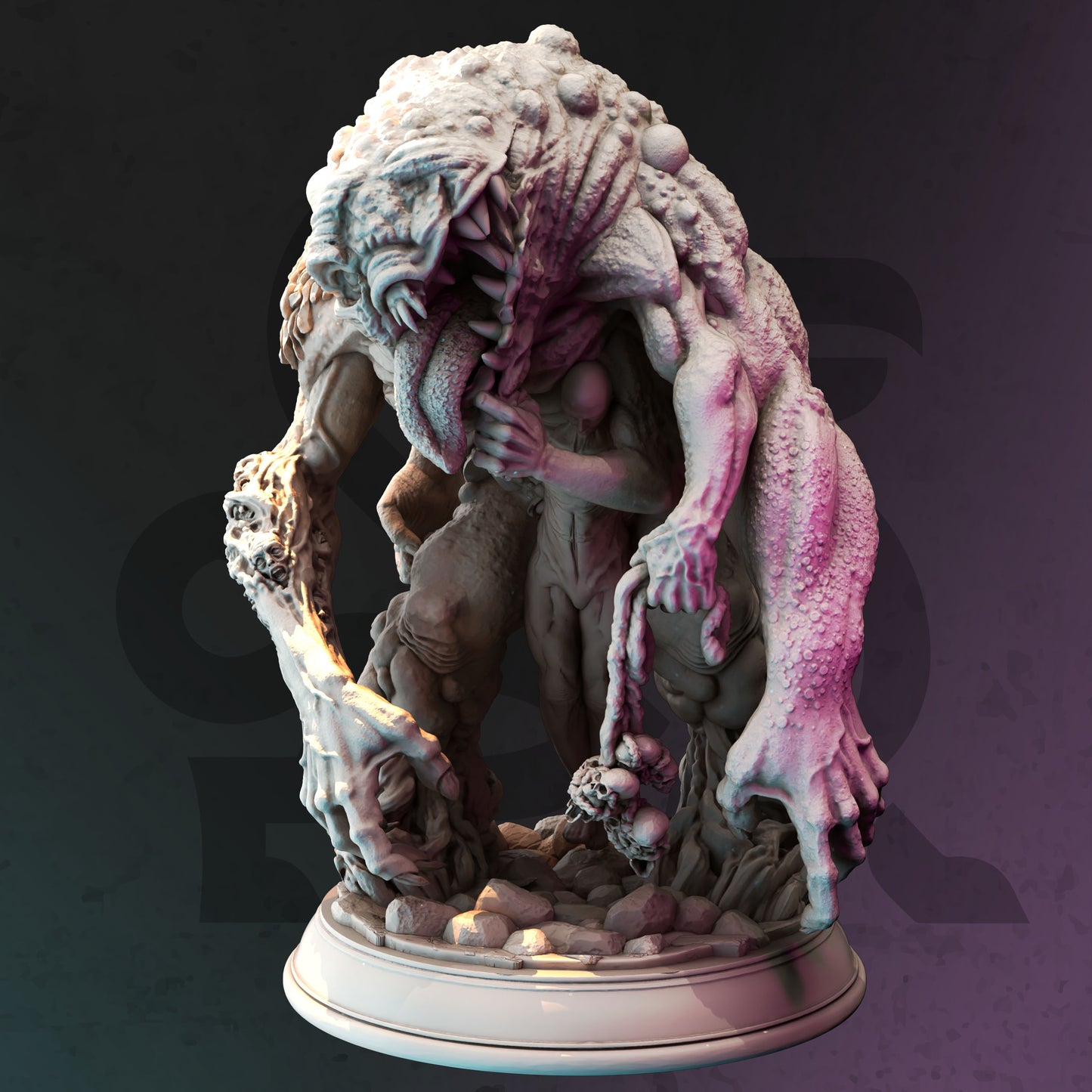 Cavern Shapeshifting Monster Abomination 32mm Scale - Underdark Parasitic Monstrosity by DM Stash