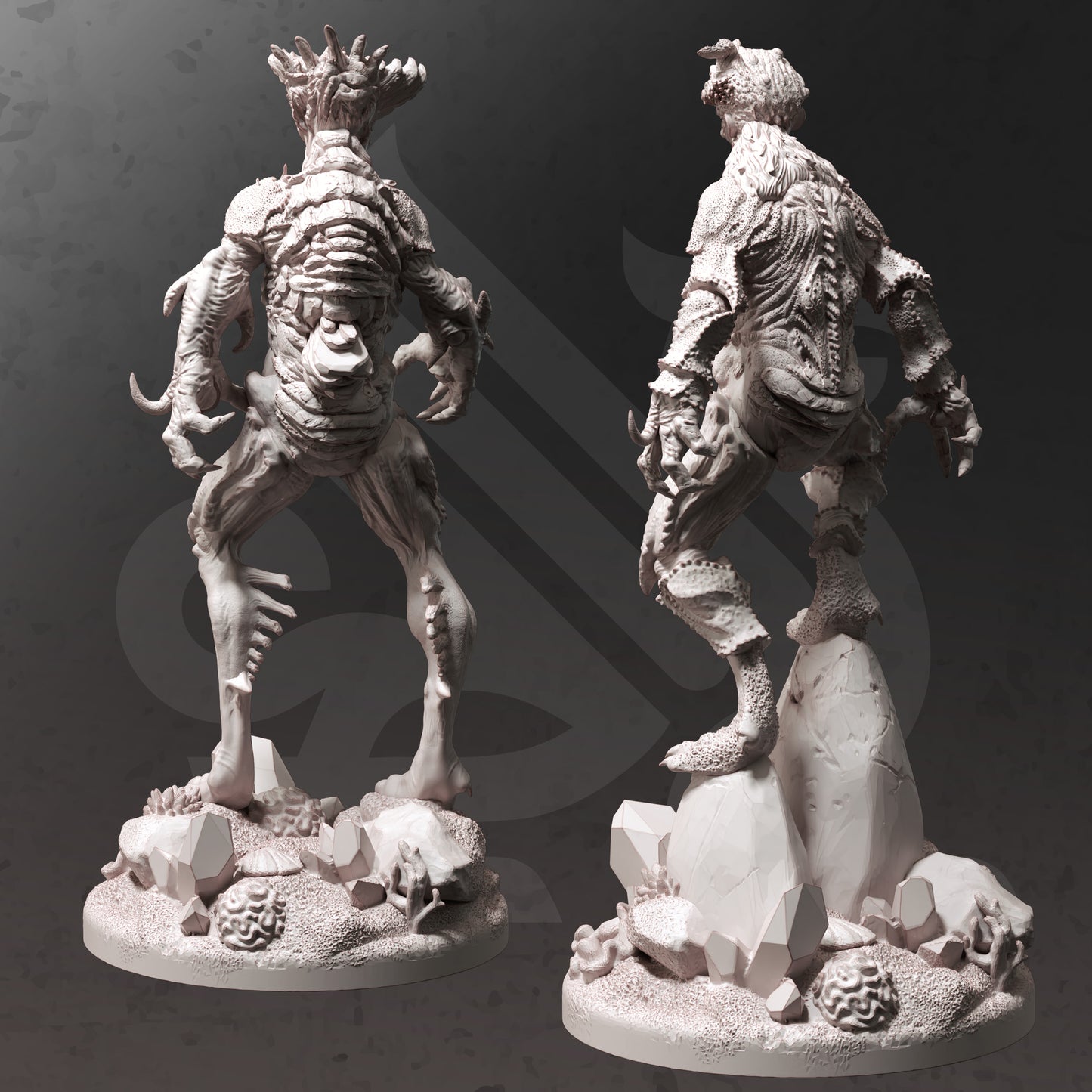 Water Zombie Drowner Enemy Abberation Undead Duo 32mm Scale - Riverstalkers by DM Stash