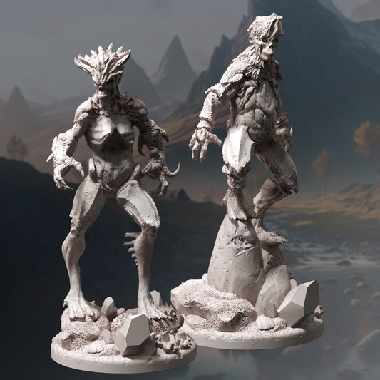 Water Zombie Drowner Enemy Abberation Undead Duo 32mm Scale - Riverstalkers by DM Stash