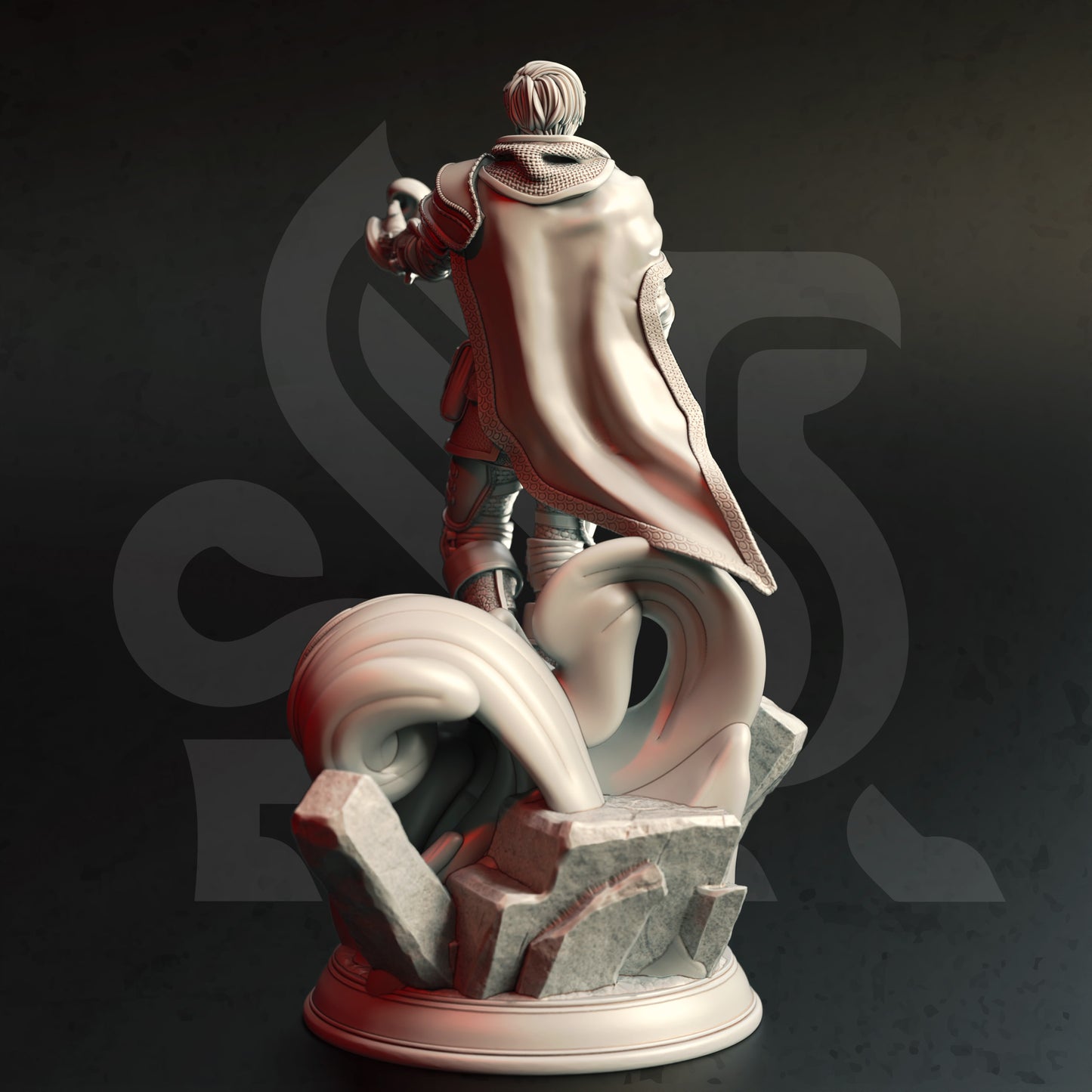 Divine Mage Flying Spellcaster Sorcerer 32mm Scale - Human Psionic by DM Stash