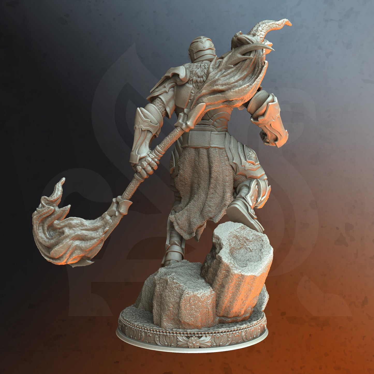 Dessert Warrior Caster Soldier Spellsword 32mm Scale - Eldritch Knight by DM Stash