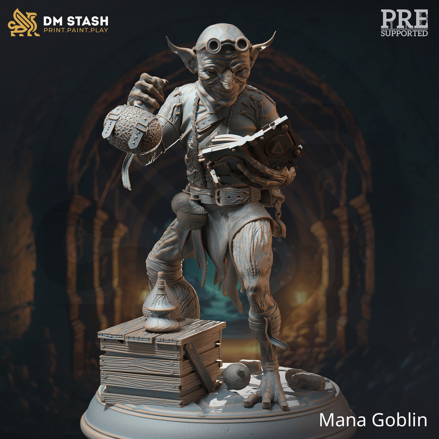 Treasure Goblin Horde Minion NPC Miniature 32mm Scale - Mana Goblins by DM Stash