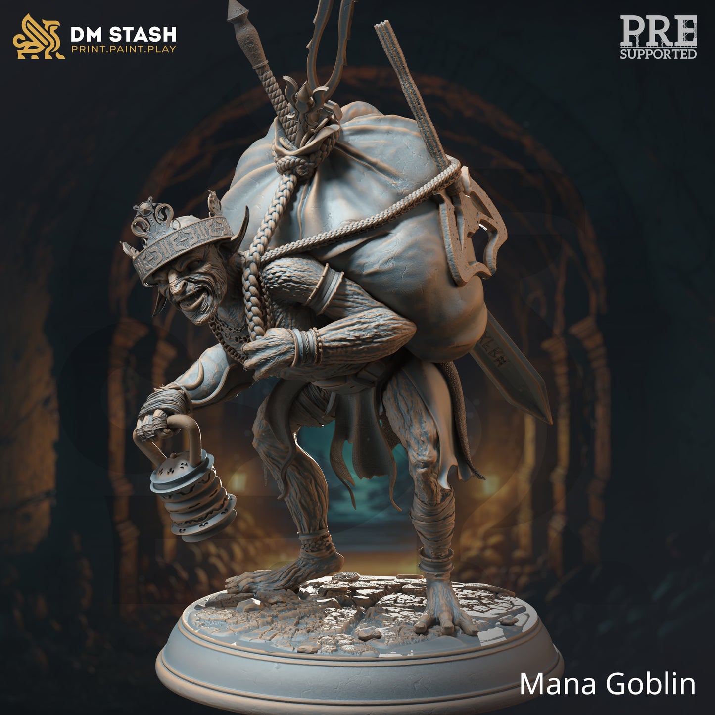 Treasure Goblin Horde Minion NPC Miniature 32mm Scale - Mana Goblins by DM Stash