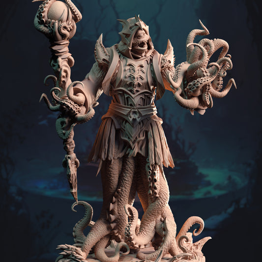 Sea Monster Villain Lovecraftian Entity Ruler King 32mm Scale - Dark Lord of the Depths by DM Stash