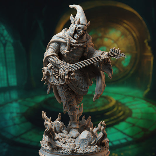 Undead Bard Lute Monster Entity 32mm Scale - Demonic Jester by DM Stash