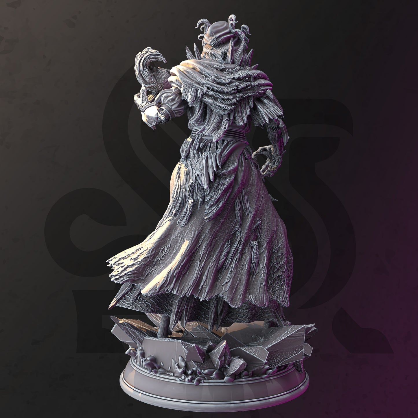 Undead Wraith Monster Villain 32mm Scale - Frozen Lich by DM Stash