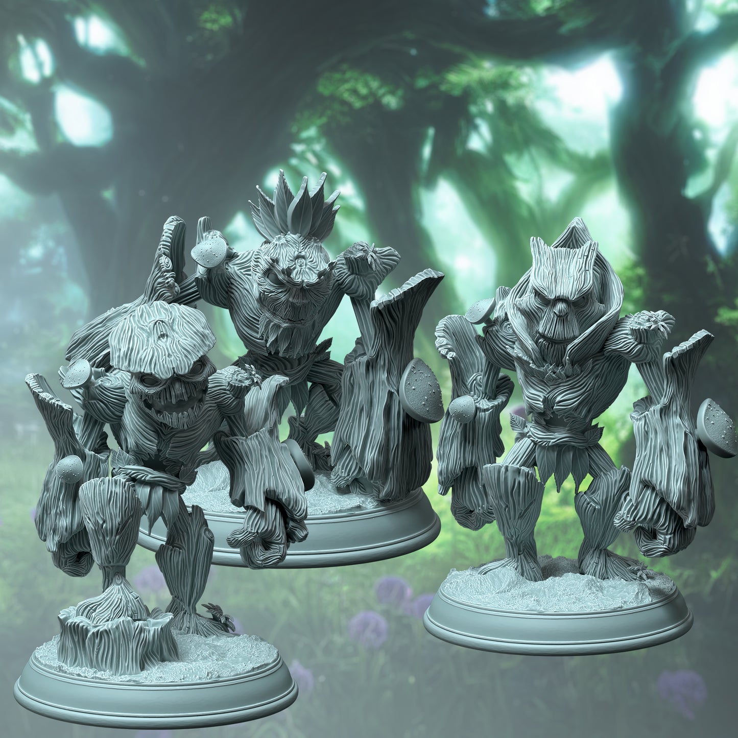 Mythical Plant Monster Trio 32mm Scale  - Treant Saplings by DM Stash