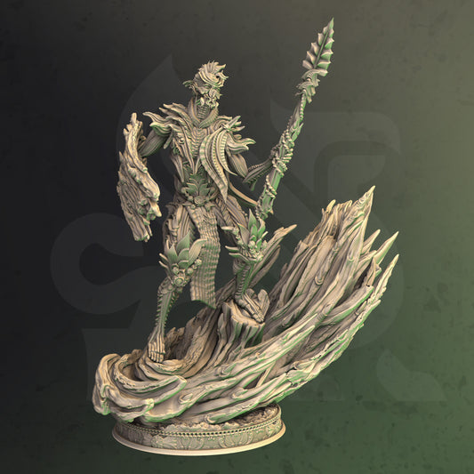 Nature Elemental Forest Guardian Two Forms 32mm Scale - Spriggan Warrior by DM Stash